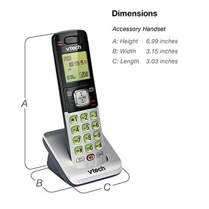 VTech CS6719-2 2-Handset Cordless Phone with Caller ID/Call Waiting, Handset Intercom & Backlit Display/Keypad, Silver