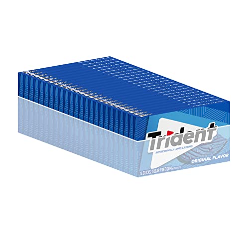 Trident Original Flavor Sugar-Free Chewing Gum, 14 Pieces (Pack of 24) (336 Total Pieces)
