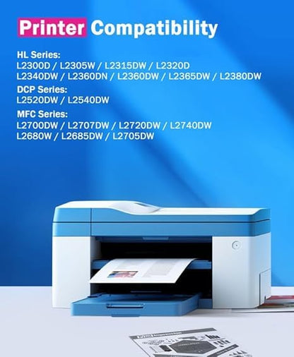 TN760 Toner for Brother Printer 2 Pack Replacement for Brother TN760 TN-760 TN730 TN-730 Black for HL-L2350DW HL-L2370DW HL-L2395DW HL-L2390DW MFC-L2690DW MFC-L2750DW MFC-L2710DW DCP-L2550DW Printer