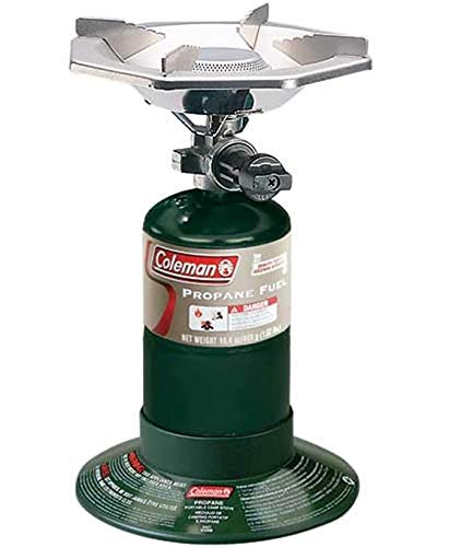 Coleman BottleTop Propane Stove with Adjustable Burner, Portable Camping/Backpacking Cooker with 7650 BTUs of Power for Camping, Tailgating, Grilling, & More