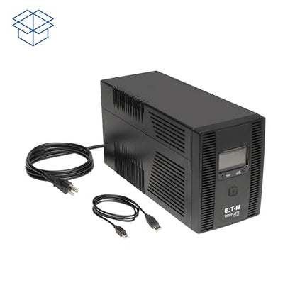 Tripp Lite SMART1500LCDT 1500VA 900W UPS Battery Back Up, AVR, LCD Display, Line-Interactive, 10 Outlets, 120V, USB, Tel & Coax Protection, 3 Year Warranty & Dollar 250,000 Insurance Black