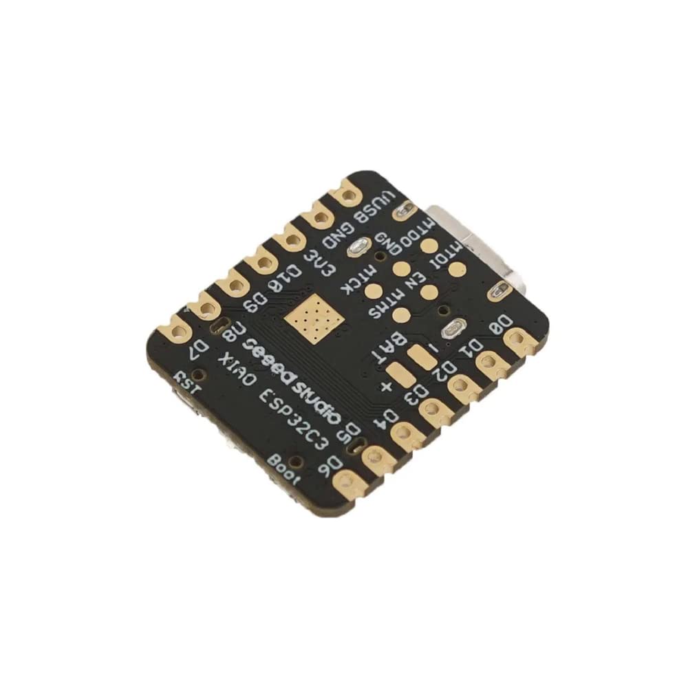 Seeed Studio XIAO ESP32C3 - Tiny MCU Board with Wi-Fi and BLE for IoT Controlling Scenarios. Microcontroller with Battery Charge, Power Efficient, and Rich Interface for Tiny Machine Learning. …