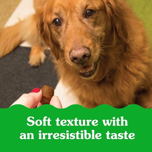 Greenies Pill Pockets for Dogs Large Size, Soft Dog Treats, with Real Peanut Butter, 15.8 oz. Pouch (60 Treats)