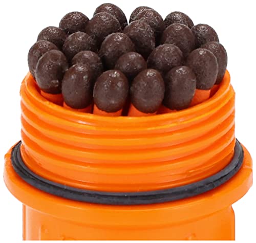 UCO Stormproof Match Kit with Waterproof Case, 25 Stormproof Matches and 3 Strikers - Orange