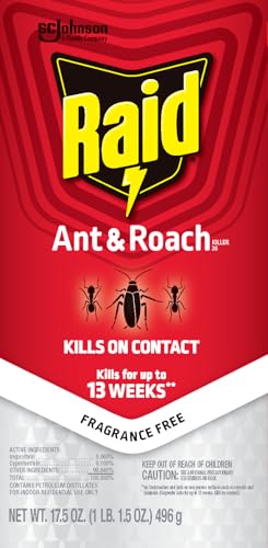 Raid Ant and Roach Killer, Fragrance Free, 17.5 OZ