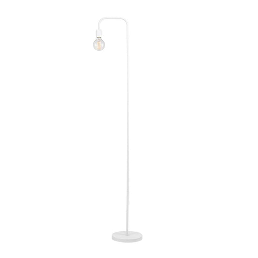 GLOBE Electric 67069 70" Matte White Floor Lamp with in-Line On/Off Foot Switch for Living Room, Bedroom, Home Improvement, Décor, and Office Accessories
