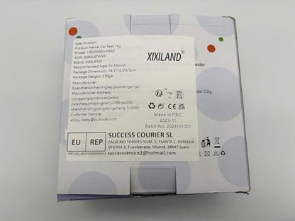 XIXILAND Baby Spiral Plush Toys, Black and White Baby Car Seat Toys, High Contrast Infant Newborn Toy 0-6 Months for Stroller Crib Mobile, Sensory Toy Best Gift for 0 3 6 9 12 Months Boys Girls