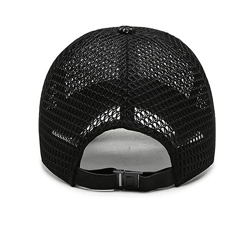 FASHIXD Summer Mesh Baseball Cap for Men Women Trucker Hat Outdoor Sports Running hat (1-Dark Gray)