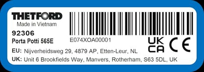 THETFORD Porta POTTI 565E Curve 4/5.5G