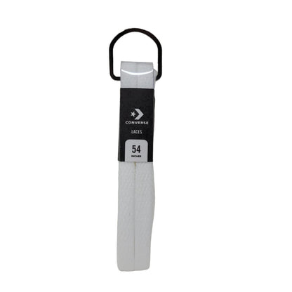 Converse Unisex Replacement Cord Shoe Laces Flat Style Shoelaces, White, 54" 8 Eyelets