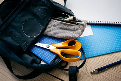 Fiskars Universal Scissors for Handcraft, Sewing and Office Work, Classic, Length: 21 cm, for Right-Handers, Orange, 1005148