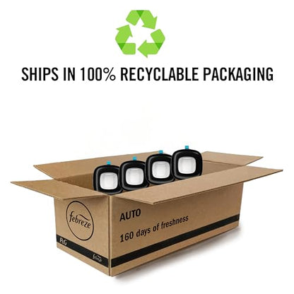 Febreze Car Air Freshener Vent Clip Old Spice Scent, .07 oz. Car Vent Clip, Pack of 4
