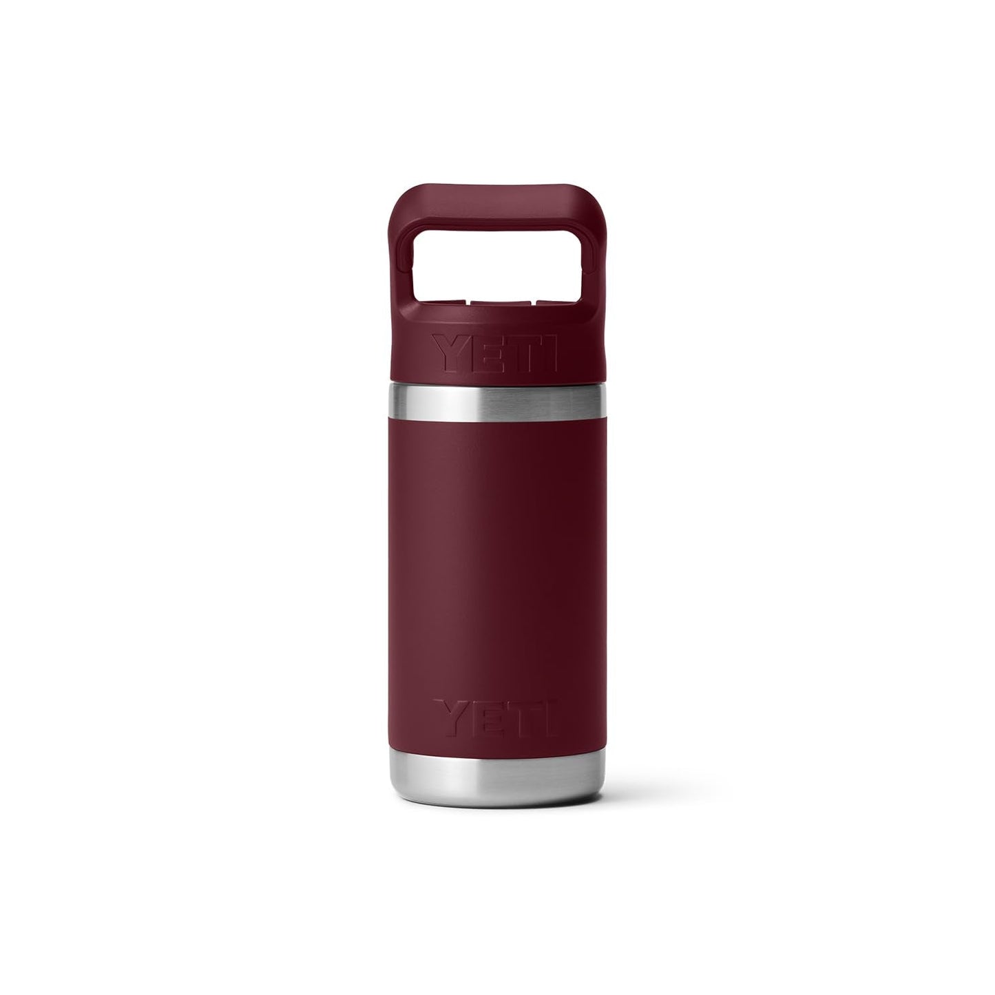 YETI Rambler Jr. 12 oz Kids Bottle, with Straw Cap, Wild Vine Red