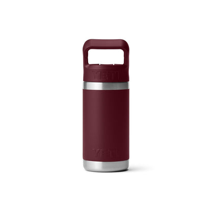 YETI Rambler Jr. 12 oz Kids Bottle, with Straw Cap, Wild Vine Red