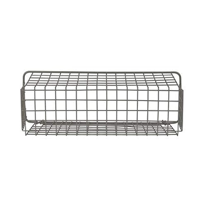 Spectrum Pegboard & Wall Mount Wire Basket Extra Large (Industrial Gray) - Storage & Organizer for Garage, Tools, Shed, Home, Work Bench, Crafts, & More