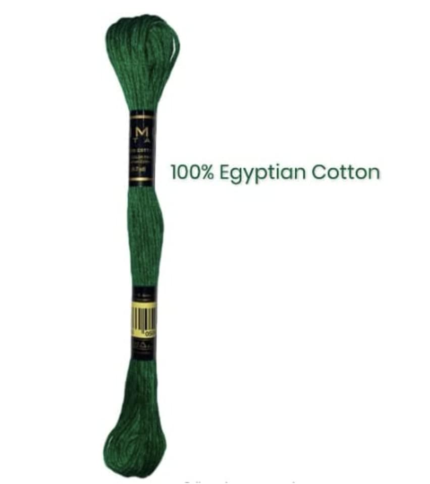 UMC STAG Pack of 12 Premium Embroidery Thread | 100% Egyptian Cotton Premium Skeins | Cross Stitch Embroidery Floss | Oeko TEX Certified Stranded Cotton | Ideal for Arts & Crafts (White-12)