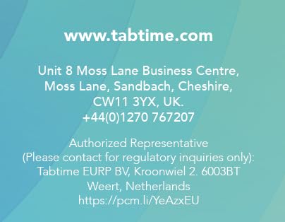 TabTime Pill Reminder with 8 Alarms per Day, Pill Tracker, Pill Timer, Medication Reminder Devices, Medication Tracker, Essential Parkinson's Patient Gadget