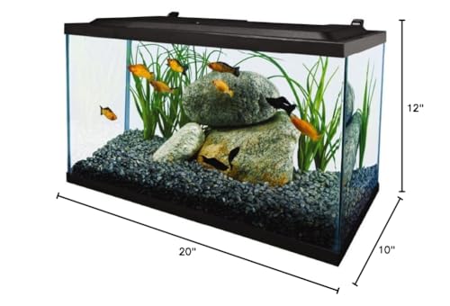 Tetra Aquarium, 10 Gallon, Complete Tropical Fish Tank Kit with LED Lighting for Freshwater Fish