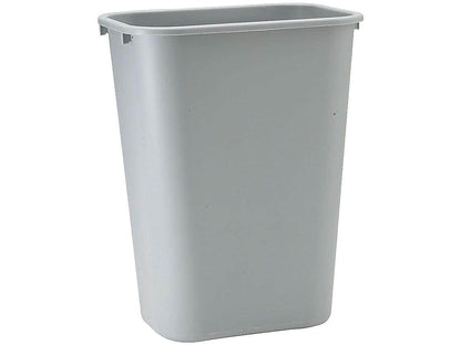 Rubbermaid Commercial Products Deskside Wastebasket/Trash Can, 10.25-Gallon/41-Quart, Gray, Plastic, Garbage Can for Home/Office, Fits Under Desk/Sink/Cabinet