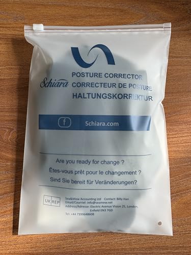 Schiara Posture Corrector for Men and Women, Comfortable Upper and Back Brace, Adjustable Back Straightener Support for Back, Shoulder and Neck