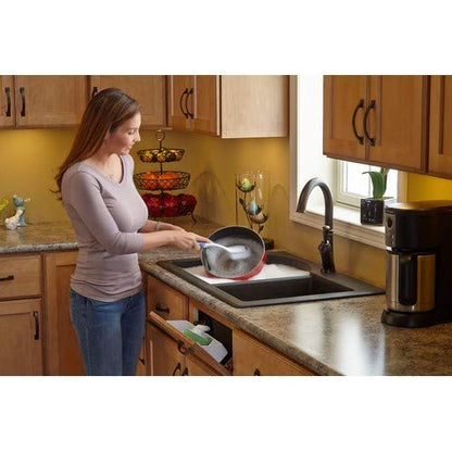 Rev-A-Shelf 14" Tip-Out Plastic Sink Trays for Kitchen and Bathroom Base Cabinet, Pull Out Vanity Shelf Home Organizer, White, 6572-14-11-52