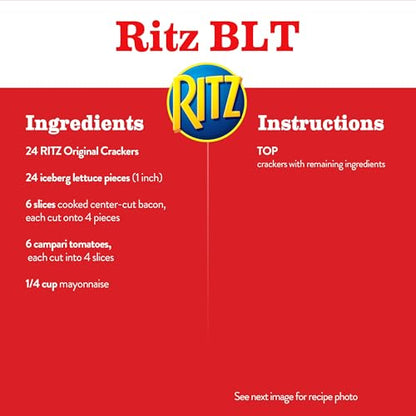 RITZ Fresh Stacks Original Crackers, Party Size, Travel Snacks, 23.7 oz (16 Multi Snack Packs)