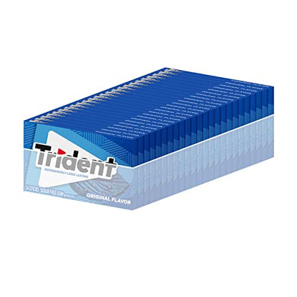 Trident Original Flavor Sugar-Free Chewing Gum, 14 Pieces (Pack of 24) (336 Total Pieces)