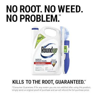 Roundup Weed and Grass Killer₄ with Pump 'N Go 2 Sprayer, Use in and Around Flower Beds, Trees & More, 1.33 gal.