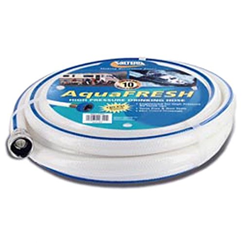 Valterra AquaFresh High Pressure Drinking Water Hose, Water Hose Hookup for RV - 1/2" x 15', White