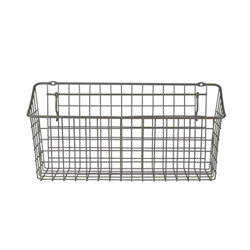 Spectrum Pegboard & Wall Mount Wire Basket Extra Large (Industrial Gray) - Storage & Organizer for Garage, Tools, Shed, Home, Work Bench, Crafts, & More