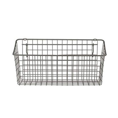 Spectrum Pegboard & Wall Mount Wire Basket Extra Large (Industrial Gray) - Storage & Organizer for Garage, Tools, Shed, Home, Work Bench, Crafts, & More