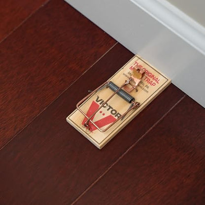 Victor Mouse Traps M150-12, Metal Pedal, Sustainably Sourced FSC Wood, Wooden Mouse Traps, 12 Medal Pedal Traps