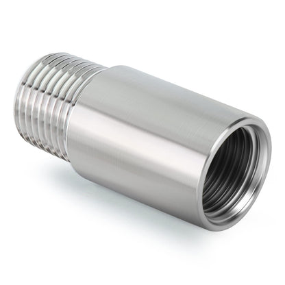 TAISHER 2PCS Stainless Steel Pipe Fittings, 1/2" NPT Male x 1/2" NPT Female Threaded, 2" Length Nipple Cast Pipe