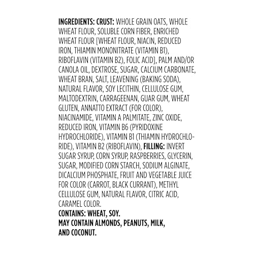 Amazon Grocery, Fruit & Grain Cereal Bars, Raspberry, 1.3 Oz, 8 Ct (Previously Happy Belly, Packaging May Vary)