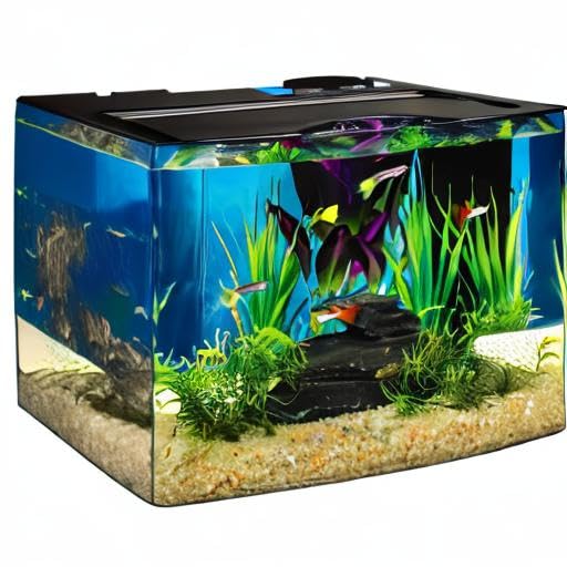Tetra Crescent STEM Aquarium Kit 3 Gallons, Curved-Front Fish Tank with LEDs and STEM Activity Guide