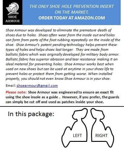 Shoe Armour - Shoe Hole Prevention Insert