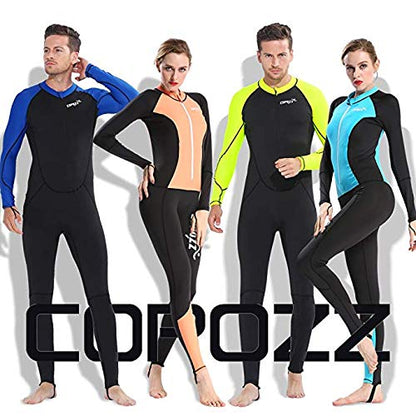 COPOZZ Mens Wetsuit – Full Body UV Protection Wet Suit for Surfing, Diving & Snorkeling