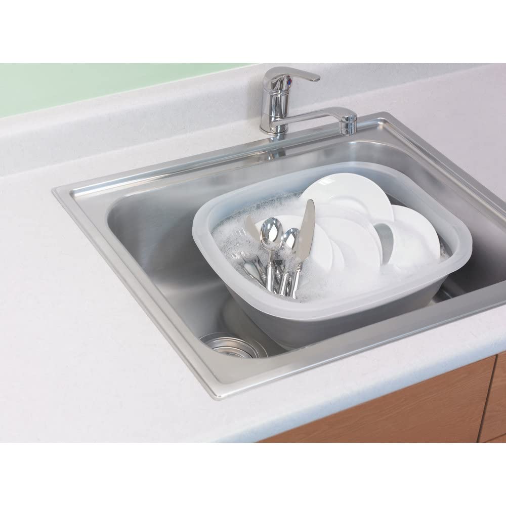 PrepWorks Collapsible Tub - Space-Saving, Foldable Utility Tub for Washing, Soaking, and Storage in Kitchen or Outdoors