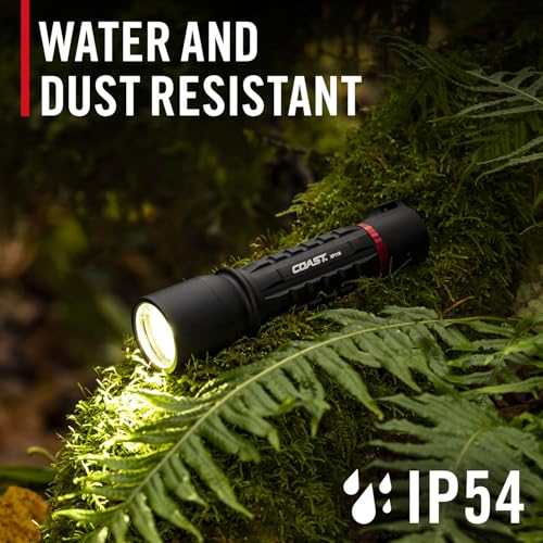 COAST XP11R Rechargeable Dual Power LED Flashlight, 3000 Lumens, Black