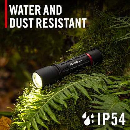 COAST XP11R Rechargeable Dual Power LED Flashlight, 3000 Lumens, Black