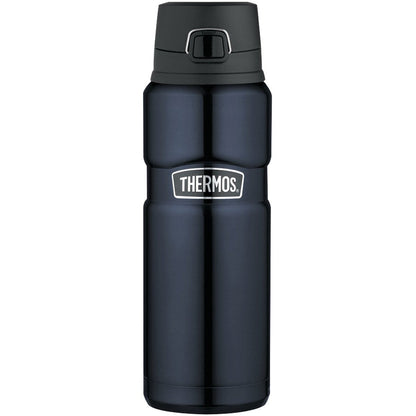 THERMOS Stainless King Vacuum-Insulated Drink Bottle, 24 Ounce, Midnight Blue