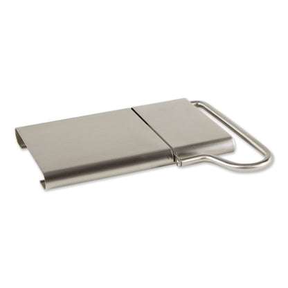 RSVP International Endurance Collection Cheese Slicer, Guillotine Style Sleek Modern Design, Stainless Steel Blade, Non-Skid Feet, Dishwasher Safe, 7x5.25" Base, 4" Blade