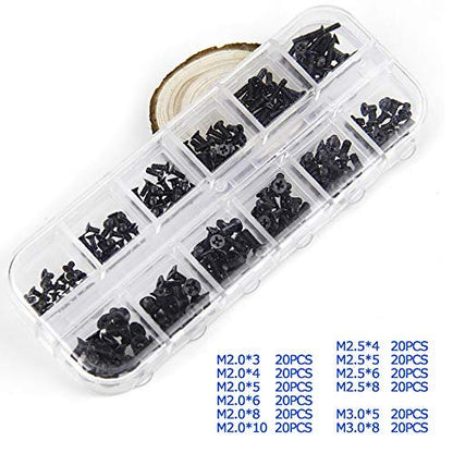Akuoly Laptop Screw Set Notebook M2 M2.5 M3 Replacement Screw Kit 240 Pieces for Dell Samsung IBM HP Sony Toshiba Gateway Acer Lenovo Laptops