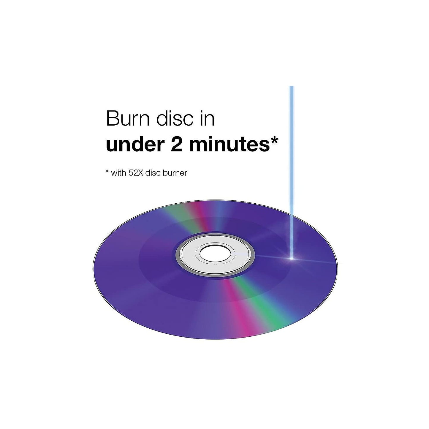 Verbatim CD-R 700MB 52X White Inkjet Hub Printable Recordable Media Disc - 100pk Spindle