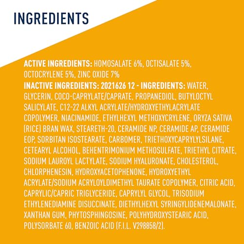 CeraVe Hydrating Sheer Sunscreen with SPF 30 for Face and Body, Mineral & Chemical Sunscreen for Men & Women with Zinc Oxide, Hyaluronic Acid and Ceramides, Paraben-Free + Fragrance-Free, 3 Ounces