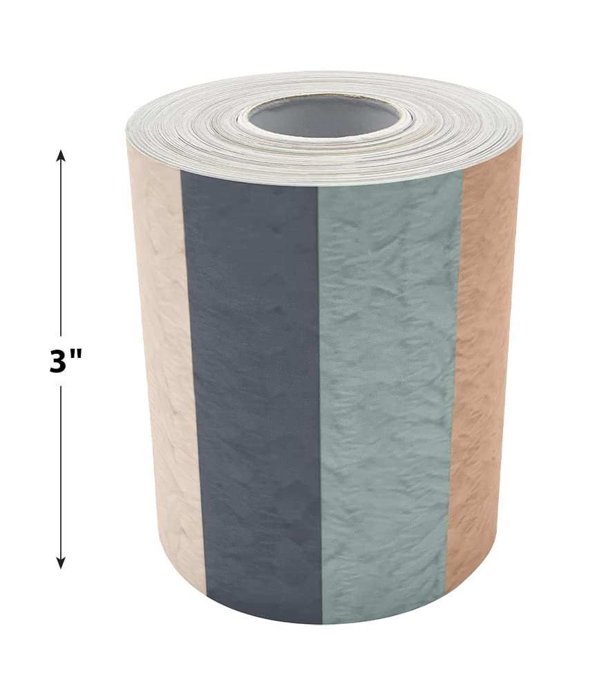 Teacher Created Resources Everyone is Welcome Stripes Straight Rolled Border Trim (TCR8909)