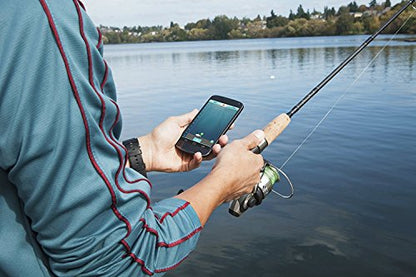 Reelsonar Portable Fish Finder Accurate Fish Depth Finder with Depth Range of 135 feet 10+ Hours Battery Life with iOS & Android App Wireless