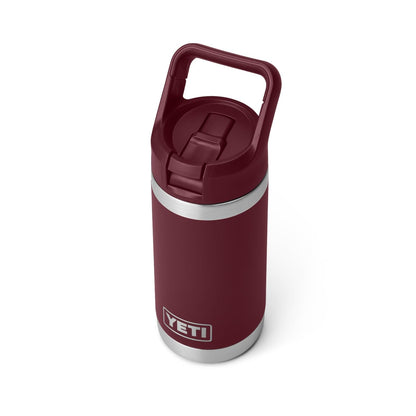 YETI Rambler Jr. 12 oz Kids Bottle, with Straw Cap, Wild Vine Red