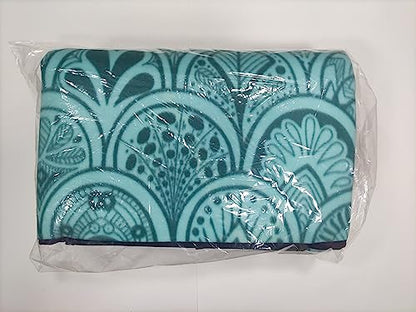 ZOMAKE Picnic Blanket Waterproof Sandproof Large Foldable Blankets,79"x79" Concert, Beach, Yard, Outdoor Grass Mat(Peacock Blue)