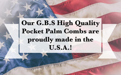 G.B.S Pocket Palm Brush Portable Comb Massager for Pet Hairs, Black, Pack of 2